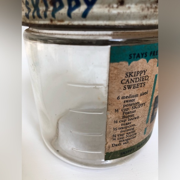 Vintage 1950’s Set of Three Skippy Peanut Butter Ball Jars - Picture 12 of 14